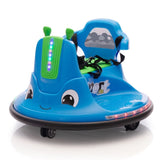 ZUN 12V Snail-Shaped Kids Electric Bumper Car with Remote Control, Ride On Car with LED Lights, Music, W2181P160634