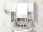 ZUN 35'' x 28'' Modern Wall Mounted Bathroom Storage Cabinet, Bathroom Wall Cabinet with Mirror, 20410048