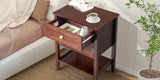 Wood Nightstand End Side Table with 2 Drawer for Living Room, Bedroom 71649672