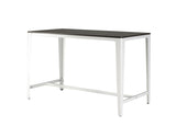 Farmhouse Style Minimalist Counter Height Table In Brown/ White B091P184054