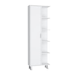 ZUN Crovie Linen 63-inch High Bathroom Cabinet Storage Cabinet with Four Open Shelves B200P173170