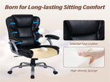 Ergonomic Executive Office Chair with Contoured Backrest, Adjustable Height & Recline for Home 49691928