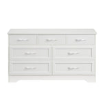 ZUN Modern 3 Drawer Bedroom Chest of Drawers with 7 Drawers Dresser, Clothes Organizer -Metal Pulls for W1668P182252