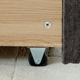 King Size Upholstered Bed ,comfortable upholstered bed frame, Chenille fabric, with headboard and W487P235314