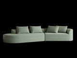 Modern Upholstered Oversized Sectional Sofa, 112-Inch Chenille 4-Seater Extra Deep & Wide Seat W834P323321
