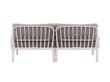 3 Piece Patio Conversation Sets, Modern Outdoor Patio Sectional Furniture Set with Square Coffee N780P199459W