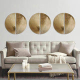 Half-moon 2-piece Metal Wall Decor Set B035129217