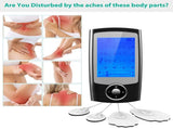 Electric Muscle Stimulator Dual Channels Pulse Massager Pain Relief Therapy Device with 16 Massage 38679947