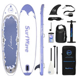 ZUN Inflatable Stand Up Paddle Board 11'x34"x6" With Accessories W1440P192254