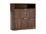 Shoe Cabinet Storage for Entryway Hidden Shoes Storage Cabinet with 2 Flip Drawers, Tall Free 16595096
