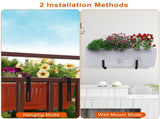 Adjustable Heavy-Duty Iron Planter Bracket 6.1-11.6" Extendable Tray 2.36-6.9" Two-Level 76808044