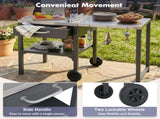 Outdoor Kitchen Cart Foldable Outdoor Prep Station Portable BBQ Cart Grill Cart with Foldable Top N719P407403E
