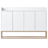 ZUN Modern Sideboard Elegant Buffet Cabinet with Large Storage Space for Dining Room, Entryway 17706014