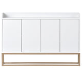 ZUN Modern Sideboard Elegant Buffet Cabinet with Large Storage Space for Dining Room, Entryway 72450574