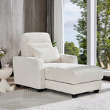 Electric Lounge Chair with Adjustable Backrest, Lumbar Pillow, Wireless Charging and Cup Holder, W2817P255562