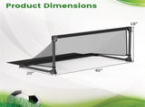 40" Portable Folding Soccer Goal - Heavy-Duty Metal Frame, Tear-Resistant PE Net 48184512