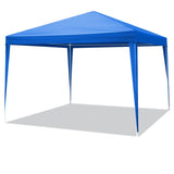 10'x10' Gazebo Waterproof Outdoor Canopy Patio Tent Party Tent for Wedding BBQ Cater, Blue 44411827