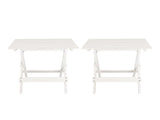 Small Solid Wood Folding Side Table , White, Portable Patio Outdoor Table Plant Stand 98564709