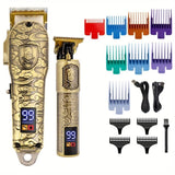 Professional Hair for Men - Cordless Hair and Trimmer Set, LCD Display Barber 40189356