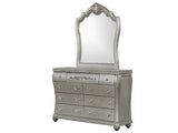 Destiny Traditional Style Mirror Made with Wood frame in Silver B009P234700