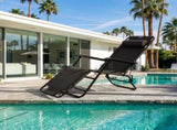 Portable Dual Purposes Extendable Folding Reclining Chair Black 17184383