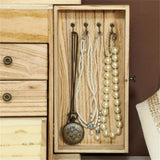 4-Tier Wooden Jewelry Box with Mirror 55405779
