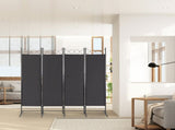 5.74FT 4-Fold Top With Shape 160g Polyester Cloth Plastic Feet Carbon Steel Frame Foldable Screen 87841524