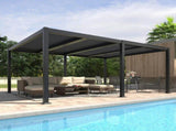 12' x 16'Pergola Modern Style with Adjustable Louvers for Outdoor Roof, Garden, Easy Assembly, 68814330
