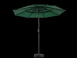 14.8 Ft Double Sided Outdoor Umbrella Rectangular Large with Crank W640P234562