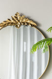 36" x 41" Large Round Wall Mirror with Gold Metal Frame, Circle Accent Mirror for Living Room W2078135194