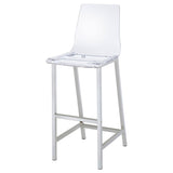 Clear and Chrome Bar Stools B062P145576