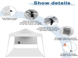 94.5X94.5X86.6 pop-up gazebo White 35915534