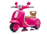12V Kids Ride On Electric Scooter w/Bright Headlights&ColorChasing LED Light Strips,Easy FootPedal W1578P536313