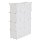 ZUN 7-Tier Portable 28 Pair Shoe Rack Organizer 14 Grids Tower Shelf Storage Cabinet Stand Expandable 41413335