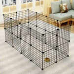 ZUN Pet Playpen, Small Animal Cage Indoor Portable Metal Wire Yard Fence for Small Animals, Guinea Pigs, 26976233