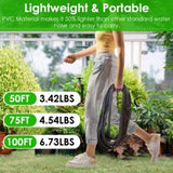 75FT Non-Expandable Garden Hose Kink-Free Lightweight Water Hose Lay Flat Garden Hose with 10 74802444