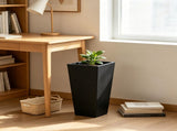 2-Pack 22" Tall Tapered Square Planters, Black Modern Plant Pots with Built-in Drainage, for Outdoor 29408957