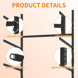 41"H Freestanding Kayak Storage Rack Holds 3 Kayaks, Heavy-Duty Adjustable Stand with Lockable T2398P305830