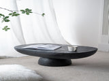 36x24x15" Black Oval Coffee Table W2078P161504