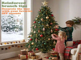 6FT Green Rotating Christmas Tree with 200 Warm White LED Lights, 8 Lighting Modes & Remote, 850 37715387