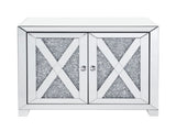 Noralie Mirrored & Faux Diamonds Console Cabinet B2726P446665