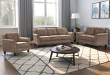 Fashionable living room sofa for 2 people, Brown velvet fabric W1927P171000