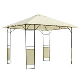 10' x 10' Outdoor Gazebo,Cream White Canopy Shelter 41891639
