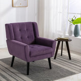 Modern Soft Velvet Material Ergonomics Accent Chair Living Room Chair Bedroom Chair Home Chair With W67639360