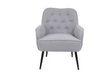 ZUN Modern Mid Century Chair velvet Sherpa Armchair for Living Room Bedroom Office Easy Assemble W1361105173