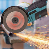 Cordless Mini Angle Grinder- 2x12V 1100mAh Batteries , 19000RPM Motor, Air Vents for Heat 87962141