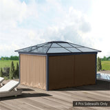 Universal Gazebo Sidewallt Coffee-AS 42446349