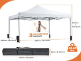 10x10 FT Pop Up Canopy Tent with Slant Legs and Carrying Bag, Easy Setup Outdoor Shelter for 95013248