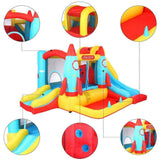 ZUN 420D 840D Oxford cloth jump surface rocket with fan inflatable castle n001 85759430