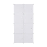 8 Cube Organizer Stackable Plastic Cube Storage Shelves Design Multifunctional Modular Closet 74329266